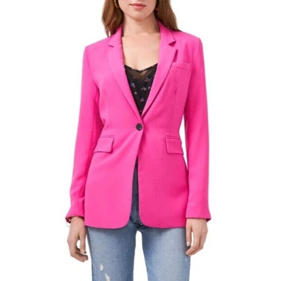 1.STATE Womens‎ Singe-button Blazer In Bright Mulberry Size 2 NEW NWT - Picture 1 of 10